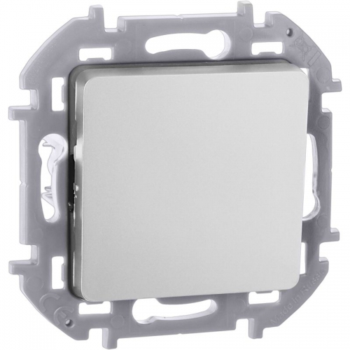 Механизм переключателя 1-кл. Inspiria 10А IP20 250В 10AX алюм. Leg 673652 673652