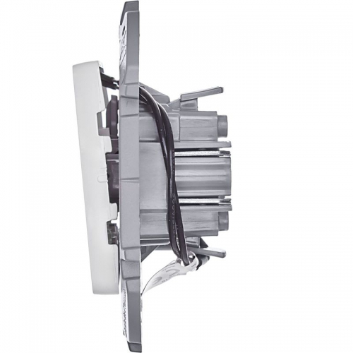 Механизм переключателя 1-кл. Inspiria 10А IP20 250В 10AX с подсветкой / индикацией бел. Leg 673660 673660