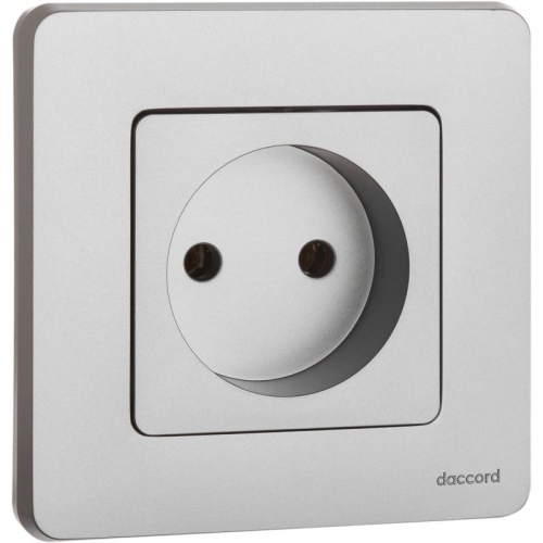 Розетка 1-м СП Inspiria 16А IP20 250В 2P механизм алюм. Leg 673712 673712