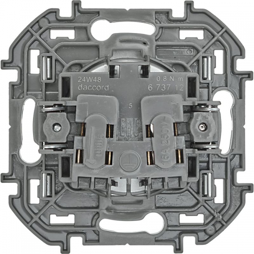 Розетка 1-м СП Inspiria 16А IP20 250В 2P механизм алюм. Leg 673712 673712