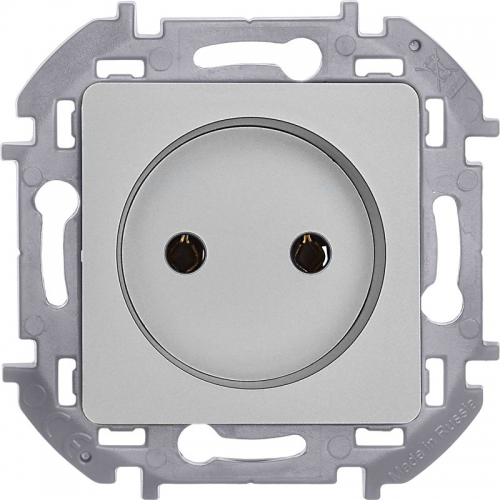 Розетка 1-м СП Inspiria 16А IP20 250В 2P механизм алюм. Leg 673712 673712