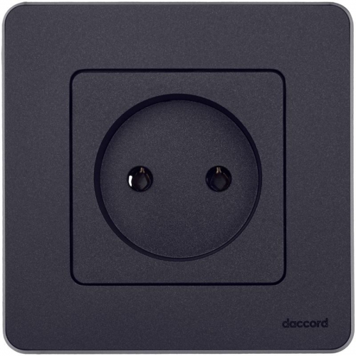 Розетка 1-м СП Inspiria 16А IP20 250В 2P механизм антрацит Leg 673713 673713