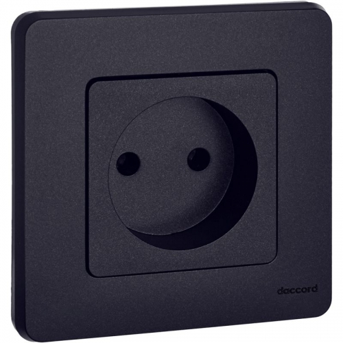 Розетка 1-м СП Inspiria 16А IP20 250В 2P механизм антрацит Leg 673713 673713