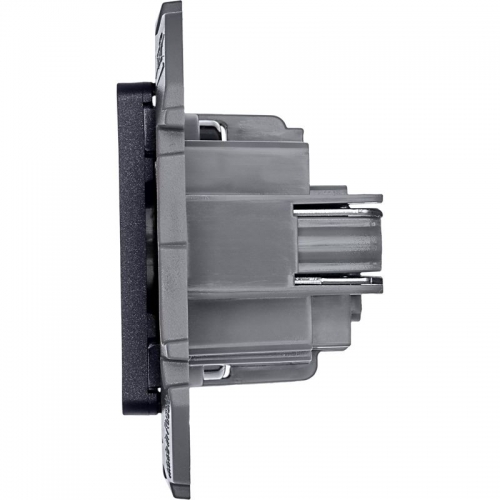 Розетка 1-м СП Inspiria 16А IP20 250В 2P механизм антрацит Leg 673713 673713