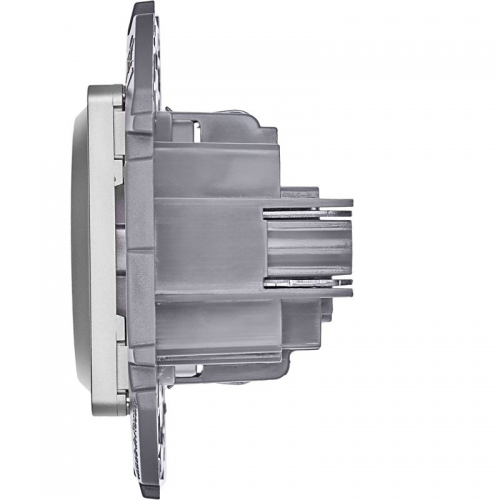 Розетка 1-м СП Inspiria 16А IP20 250В 2P+E немецк. стандарт механизм алюм. Leg 673722 673722