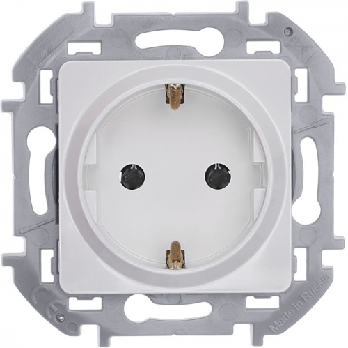 Розетка 1-м СП Inspiria 16А IP20 250В 2P+E немецк. стандарт механизм бел. Leg 673720 673720