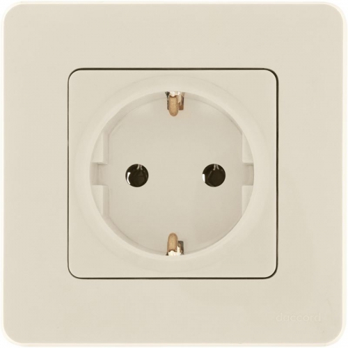 Розетка 1-м СП Inspiria 16А IP20 250В 2P+E немецк. стандарт механизм сл. кость Leg 673721 673721