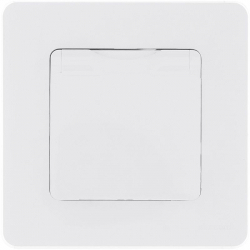 Розетка 1-м СП Inspiria 16А IP44 250В 2P+E защ. шторки с крышкой немецк. стандарт механизм бел. Leg 673740 673740