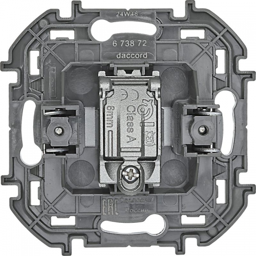 Розетка телевизионная оконечная TV Inspiria 10дБ 5-862мГц механизм алюм. Leg 673872 673872