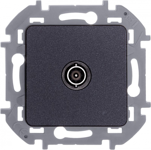 Розетка телевизионная оконечная TV Inspiria 10дБ 5-862мГц механизм антрацит Leg 673873 673873