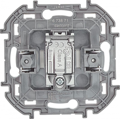 Розетка телевизионная оконечная TV Inspiria 10дБ 5-862мГц механизм сл. кость Leg 673871 673871