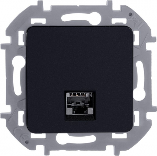 Розетка компьютерная Inspiria RJ45 кат.5E UTP антрацит Leg 673828 673828