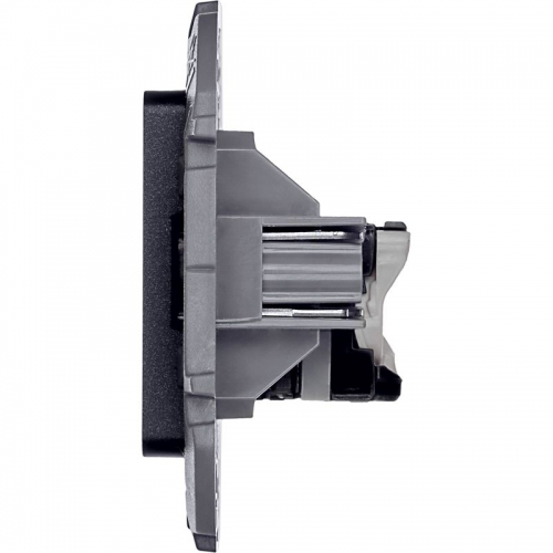 Розетка компьютерная Inspiria RJ45 кат.5E UTP антрацит Leg 673828 673828