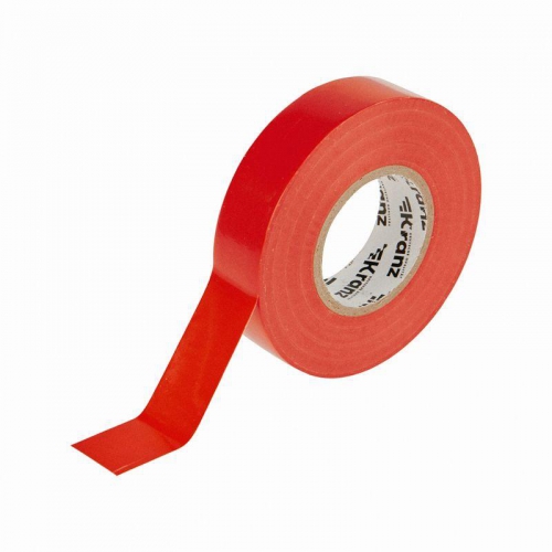 Изолента ПВХ профессиональная 0.18х19мм х 20м красная (уп.10шт) Kranz KR-09-2804 KR-09-2804