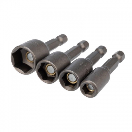 Набор ключей-насадок магнитных 6/8/10/13х48мм с шестигранной головкой Kranz KR-92-0408 KR-92-0408