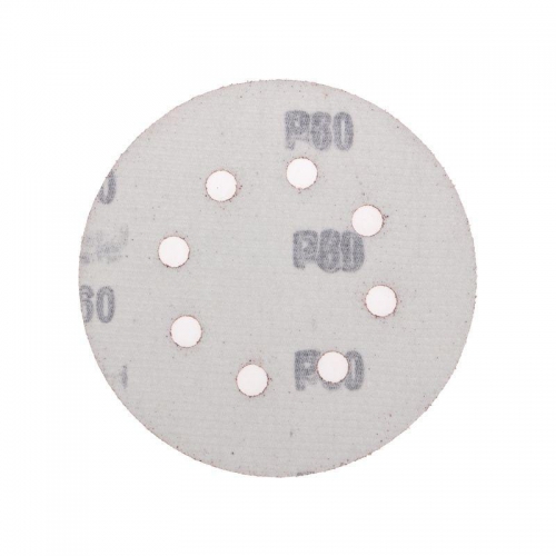 Диск абразивный на ворсовой основе на липучке перфорированный P60 125мм (уп.10шт) Kranz KR-91-1165 KR-91-1165