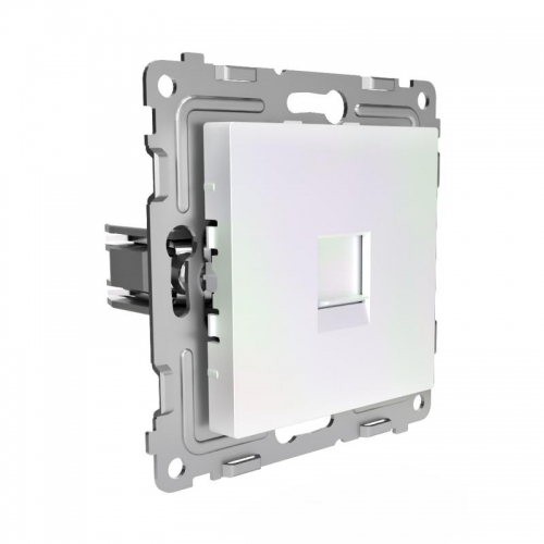 Розетка телефонная 1-м СП Pixel RJ11 механизм перламутр. TOKOV ELECTRIC TKE-PX-RT1-C04 TKE-PX-RT1-C04