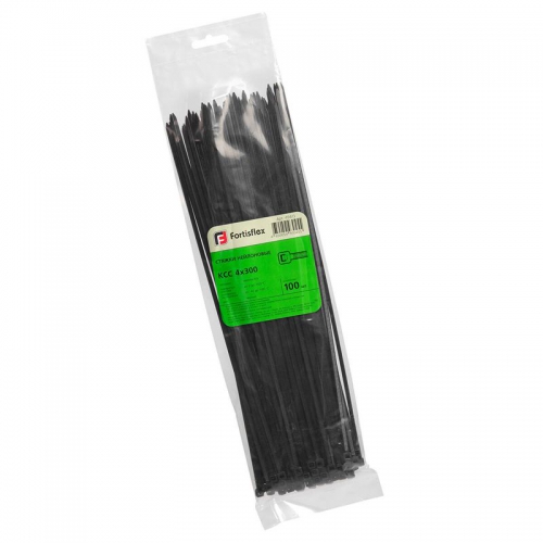 Хомут кабельный КСС 4х300 нейл. черн. (уп.100шт) Fortisflex 49413 49413