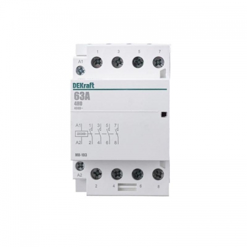 Контактор модульный МК-103 4НО 63А 230В DEKraft 18088DEK 18088DEK
