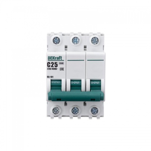 Выключатель автоматический модульный 3п C 25А 4.5кА ВА-101 SchE 11080DEK 11080DEK