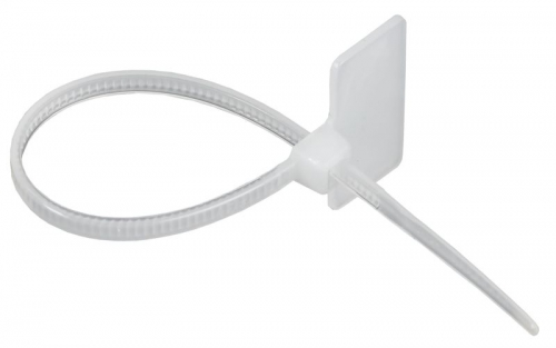 Хомут 2.5х110мм P6.6 маркерный бел. (уп.100шт) IEK UHH14-D025-110-100-K01 UHH14-D025-110-100-K01