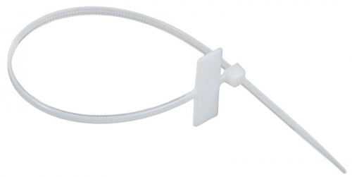 Хомут 2.5х200мм P6.6 маркерный бел. (уп.100шт) IEK UHH14-D025-200-100-K01 UHH14-D025-200-100-K01