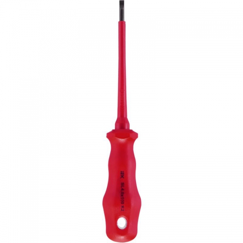 Отвертка диэлектрическая шлицевая SL4.0х100 K2 1000В ARMA2L 3 IEK A2L3-SC30-K2-SL-40-100 A2L3-SC30-K2-SL-40-100