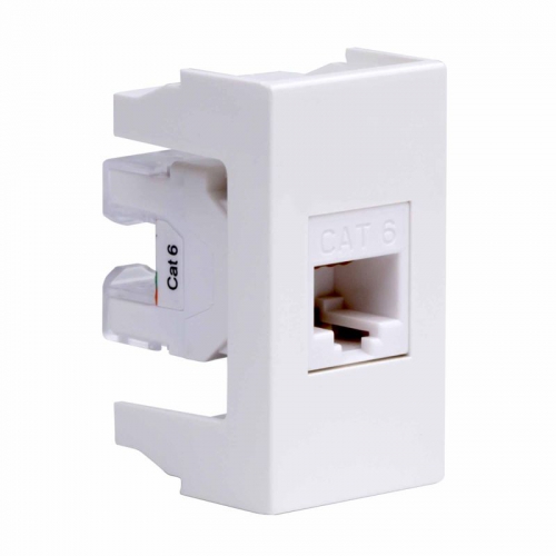 Розетка компьютерная 1-м 1мод. Viva RJ45 кат.6 бел. DKC 45058 45058