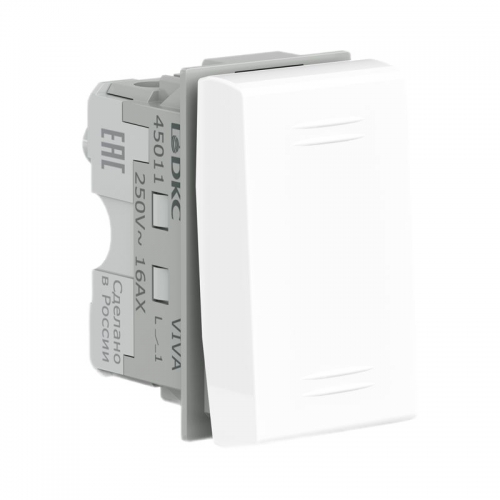 Выключатель 1-кл. 1мод. СП VIVA 16А IP20 бел. DKC 45011 45011
