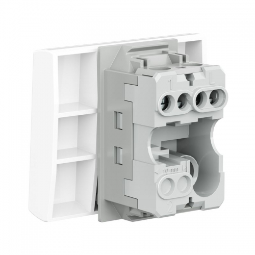 Выключатель 1-кл. 2мод. СП VIVA 16А IP20 бел. DKC 45021 45021