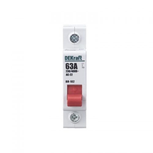 Выключатель-разъединитель 1п 63А ВН-102 DEKraft 17003DEK 17003DEK