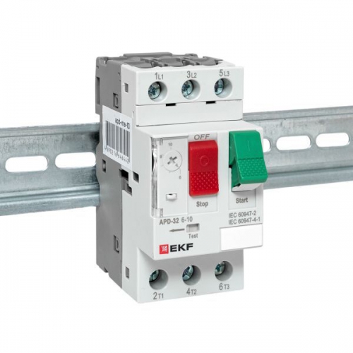 Выключатель автоматический для защиты двигателя АПД-32 6-10А EKF apd-me-10 apd-me-10