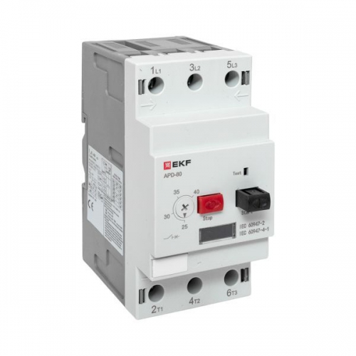 Выключатель автоматический для защиты двигателя АПД-80 25-40А EKF apd80-me-40 apd80-me-40