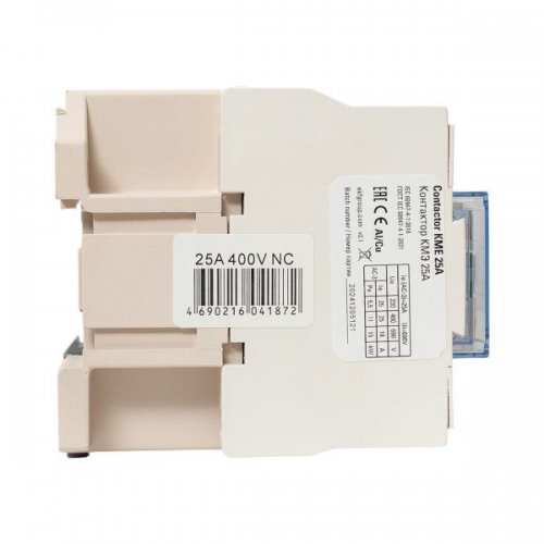Контактор КМЭ 25А кат. 380В AC 1НЗ EKF ctr-s-25-380-nc ctr-s-25-380-nc
