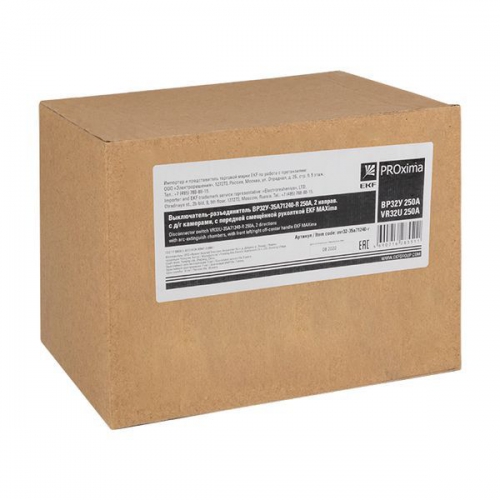 Выключатель-разъединитель ВР32У-35A71240-R 250А 2 напр. с дугогасит. камерами с передней смещенной рукояткой MAXima EKF uvr32-35a71240-r uvr32-35a71240-r