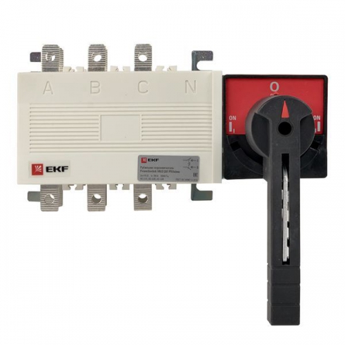 Рубильник-переключатель 3п 100А с рукояткой управления для прямой установки PowerSwitch PROxima EKF pscs-100-3 pscs-100-3
