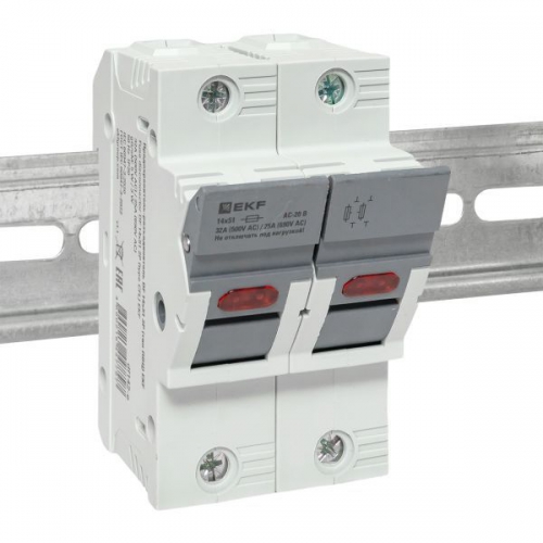 Предохранитель-разъединитель DF 14х51 2п (тип ПВЦ) EKF df142-e df142-e