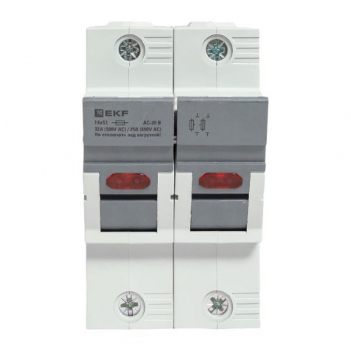 Предохранитель-разъединитель DF 14х51 2п (тип ПВЦ) EKF df142-e df142-e