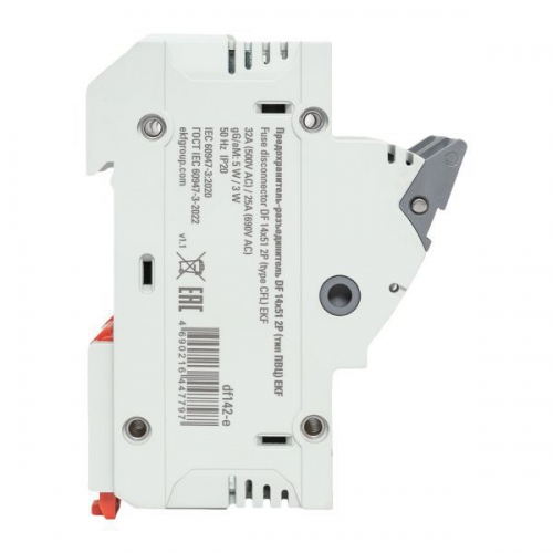 Предохранитель-разъединитель DF 14х51 2п (тип ПВЦ) EKF df142-e df142-e