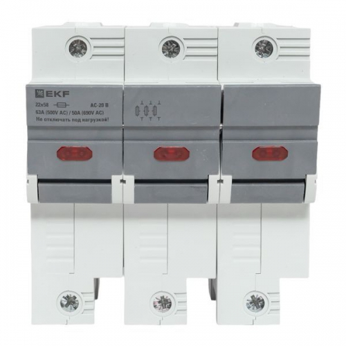 Предохранитель-разъединитель DF 22х58 3п (тип ПВЦ) EKF df223-e df223-e