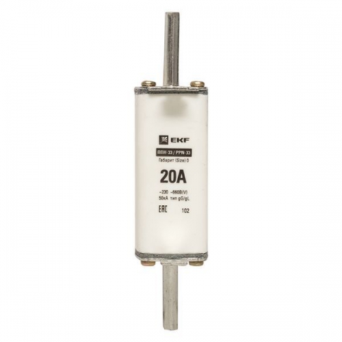 Вставка плавкая ППН-33 160/20А габарит 0 PROxima EKF fus-33-0/160/20 fus-33-0/160/20