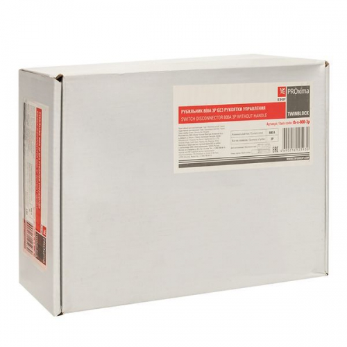 Рубильник 3п 800А без рукоятки управления TwinBlock PROxima EKF tb-s-800-3p tb-s-800-3p