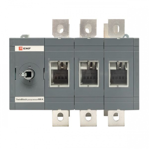 Рубильник 3п 630А реверсивный без рукоятки управления TwinBlock EKF tb-s-630-3p-rev tb-s-630-3p-rev