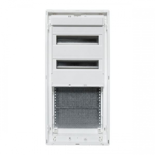 Щит комбинированный встраив. Nova 2 DIN-рейки + 2 монтаж. платы 4 габарит IP41 с пластик. дверью EKF nv-cb-pd-2+2 nv-cb-pd-2+2