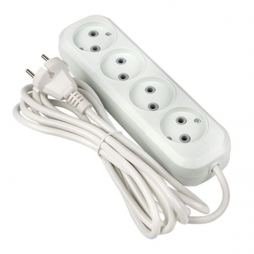 Удлинитель 4х2м без заземл. 10А IP20 Эксперт 2.2кВт ПВС 2х0.75 PROxima EKF UBA10-275-4-02 UBA10-275-4-02