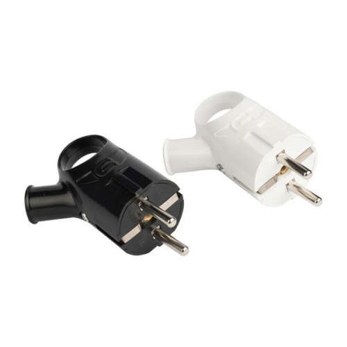 Вилка с кольцом 16А 250В с заземл. бел. EKF AVK16-10 AVK16-10