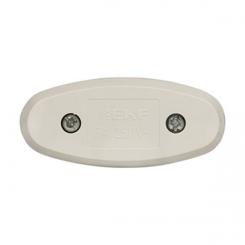 Переключатель на шнур бел. 6А 250В EKF APB6-10 APB6-10