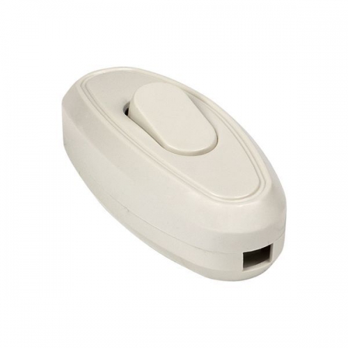 Переключатель на шнур бел. 6А 250В EKF APB6-10 APB6-10