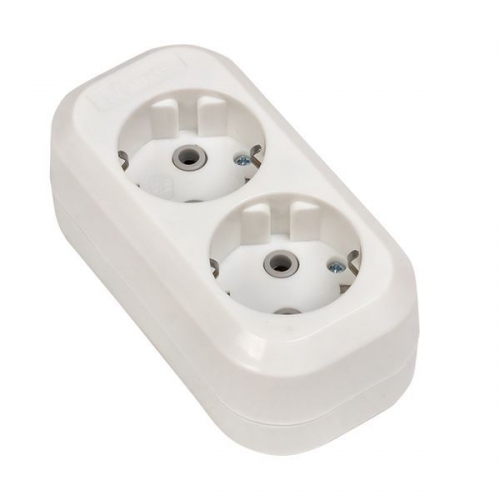 Колодка удлинителя 2-м с заземл. 16А Эксперт 3.5кВт EKF AKB16-2 AKB16-2