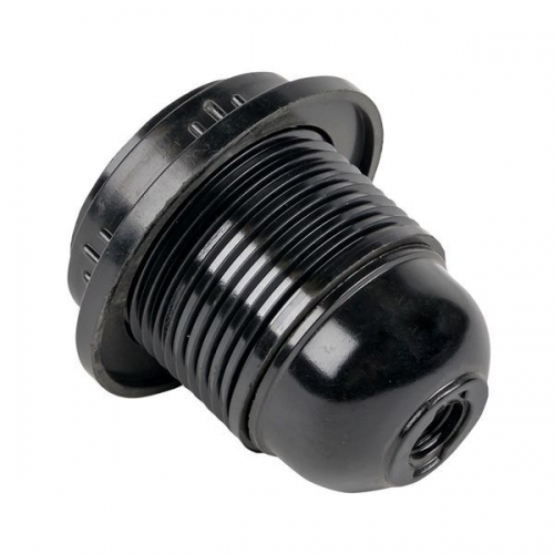 Патрон карболитовый с кольцом E27 черн. EKF LHC-E27-r-s LHC-E27-r-s